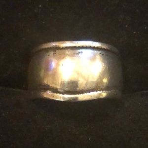 Sterling Silver Vintage Chevron Ring SZ 6.5 #57